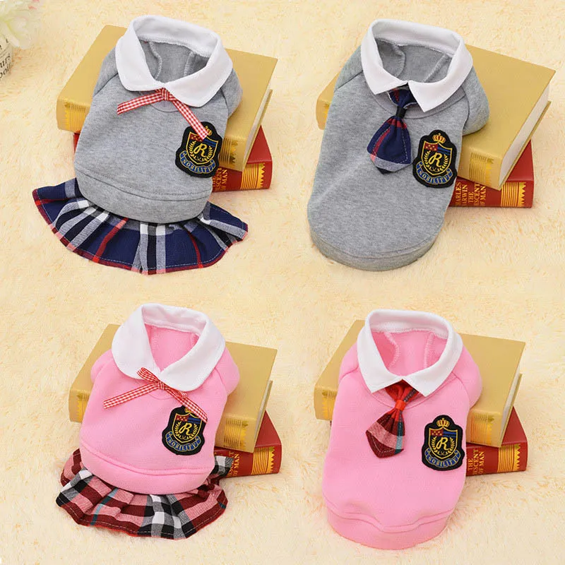 Couple Pet Dog Clothes Pet Uniform Clothing for Small Medium Dogs Costume Chihuahua Puppy Pet Shirt 4000051078009