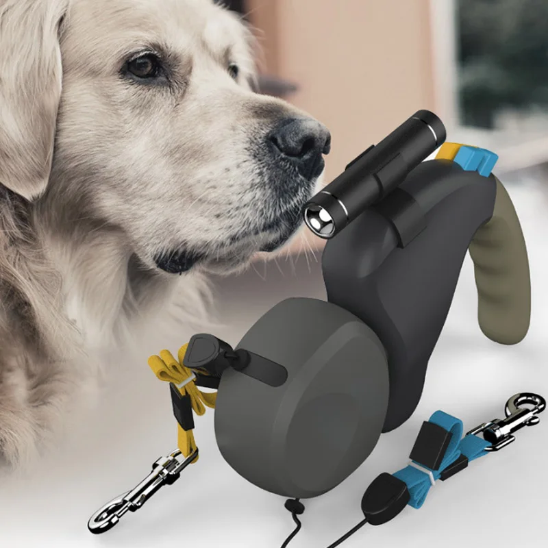 Automatic Retractable Leash Rope with LED Light for Pet, Double Sides Leash Rope 4000183899115