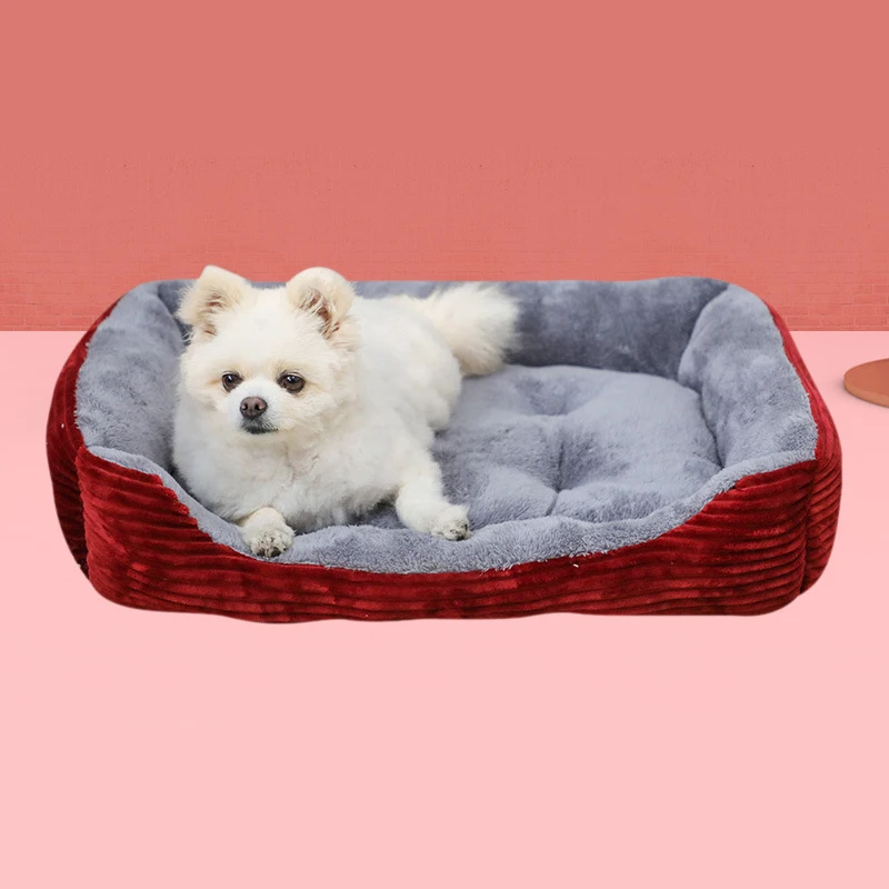 Warm Dog House Soft Nest Pet Large Dog Bed Baskets Fall Winter Kennel for Cat Washable House Puppy 4000292276673