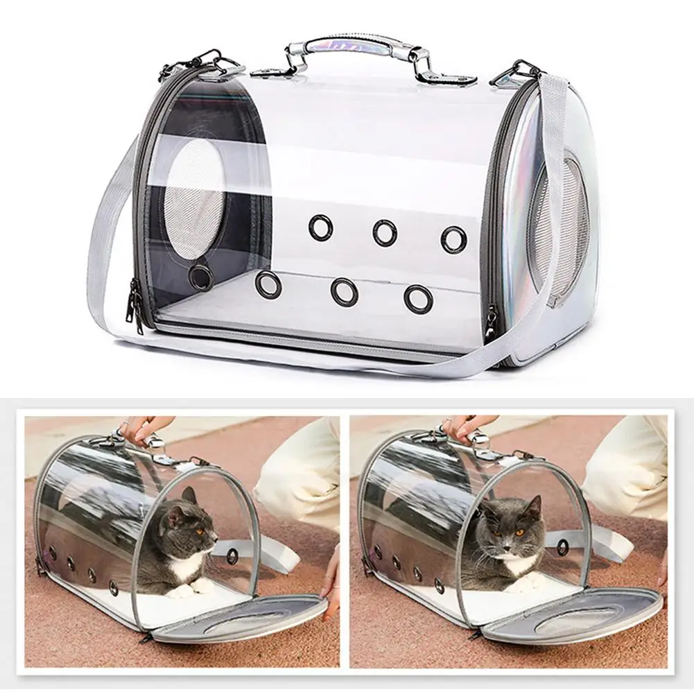 New Pet Carrier Portable Dogs Cat Transparent Cage Backpack Transport Breathable Handbag for Small 4000318684630