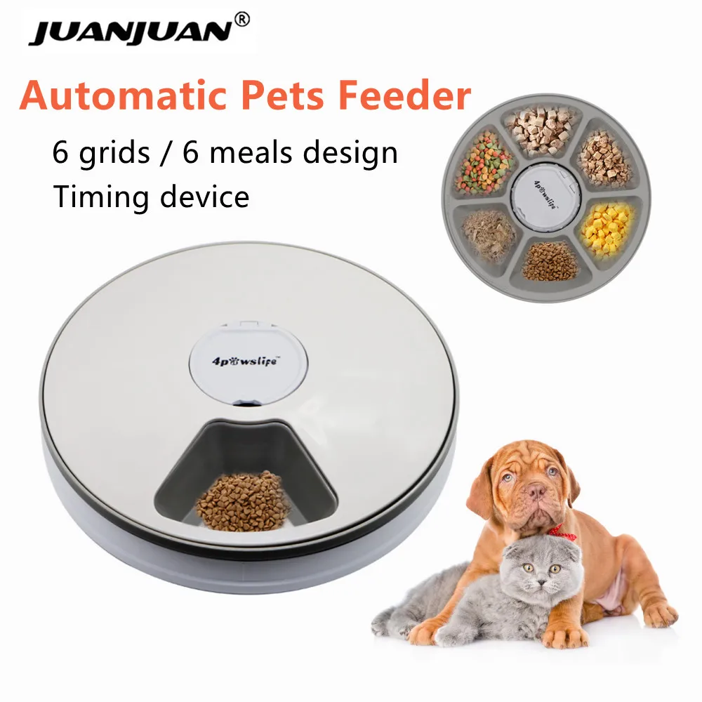 Automatic Pets Feeder Smart Food Dispenser for Cats Dogs with Voice Remind Pet Feed Tool Timer Bowl 4000793727996