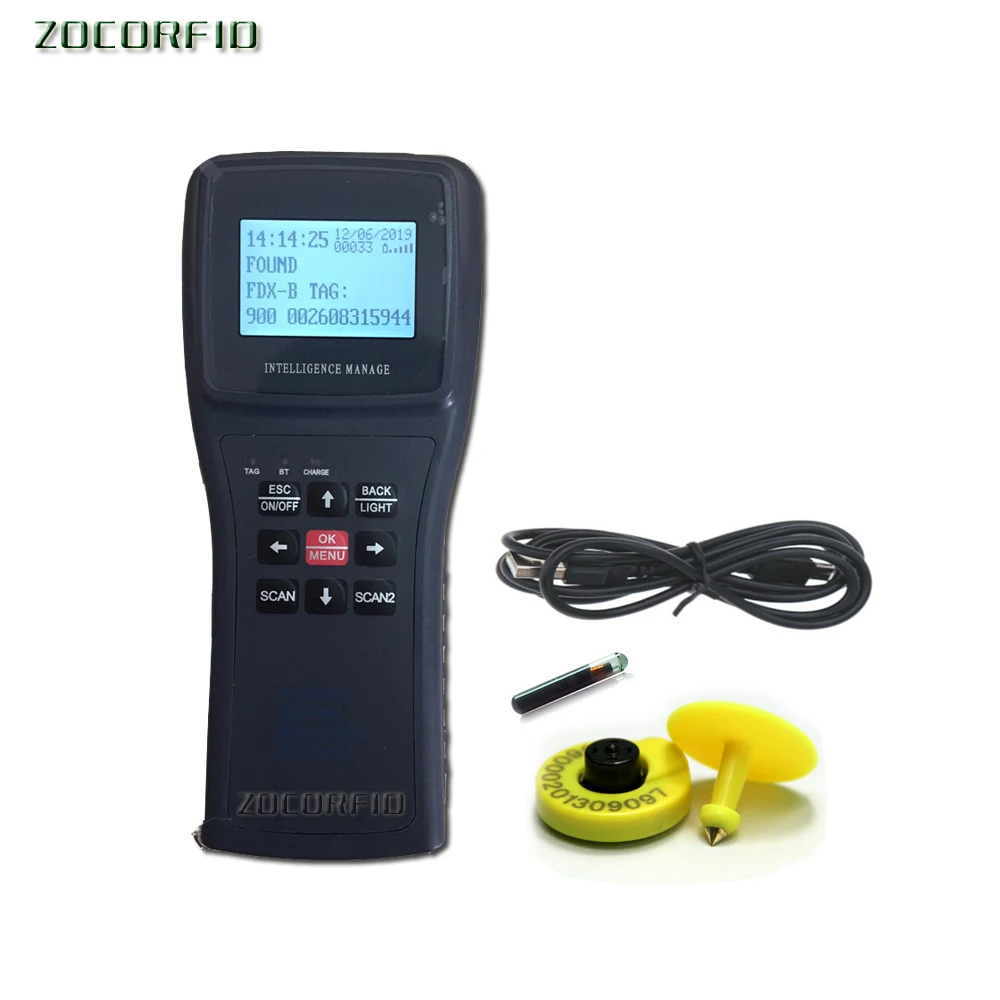 Pet Scanner ISO11784/5 FDX B Animal Pet Id Reader Chip Transponder USB RFID Handheld Microchip 4001097650993