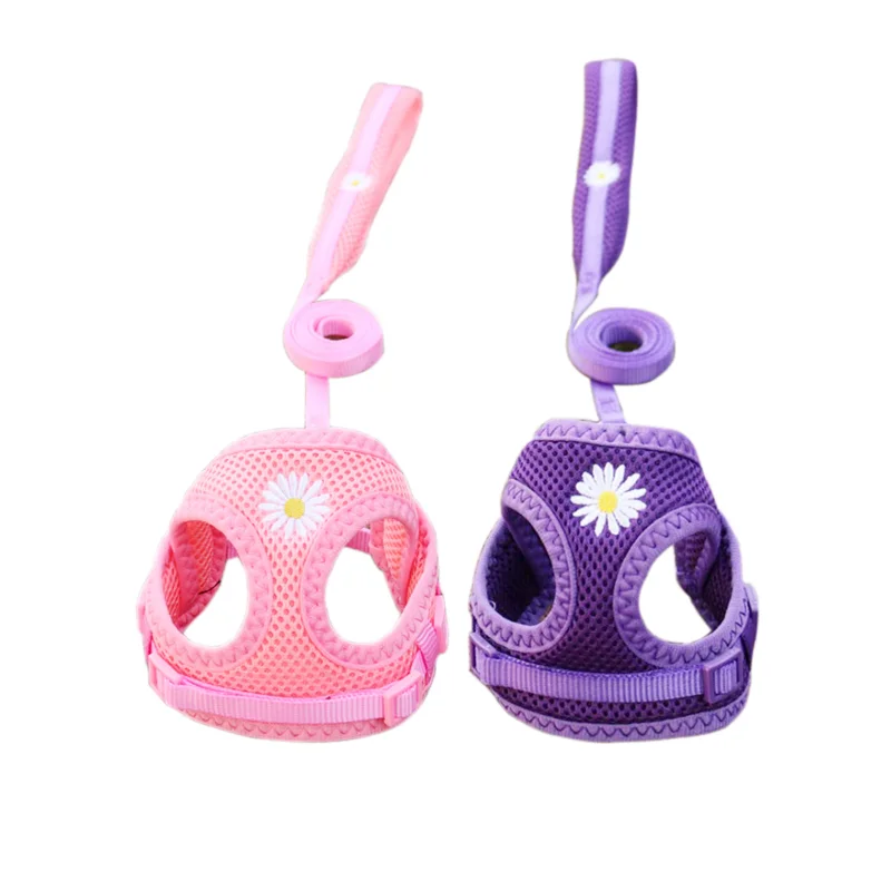 Mesh Small Dog Harness and Leash Set Puppy Cat Vest Harness for Pug Chihuahua Arnes Perro Cat Dog 4001171424441