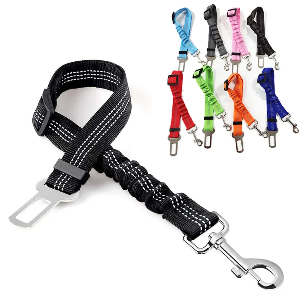 Pet Supplies Car Seat Belt Dog Leash Vehicle Belt Adjustable Cushioning Elastic 4001273374433